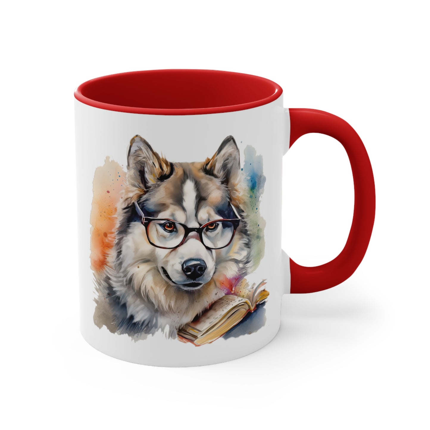 Alaskan Malamute 4 Accent Mugs