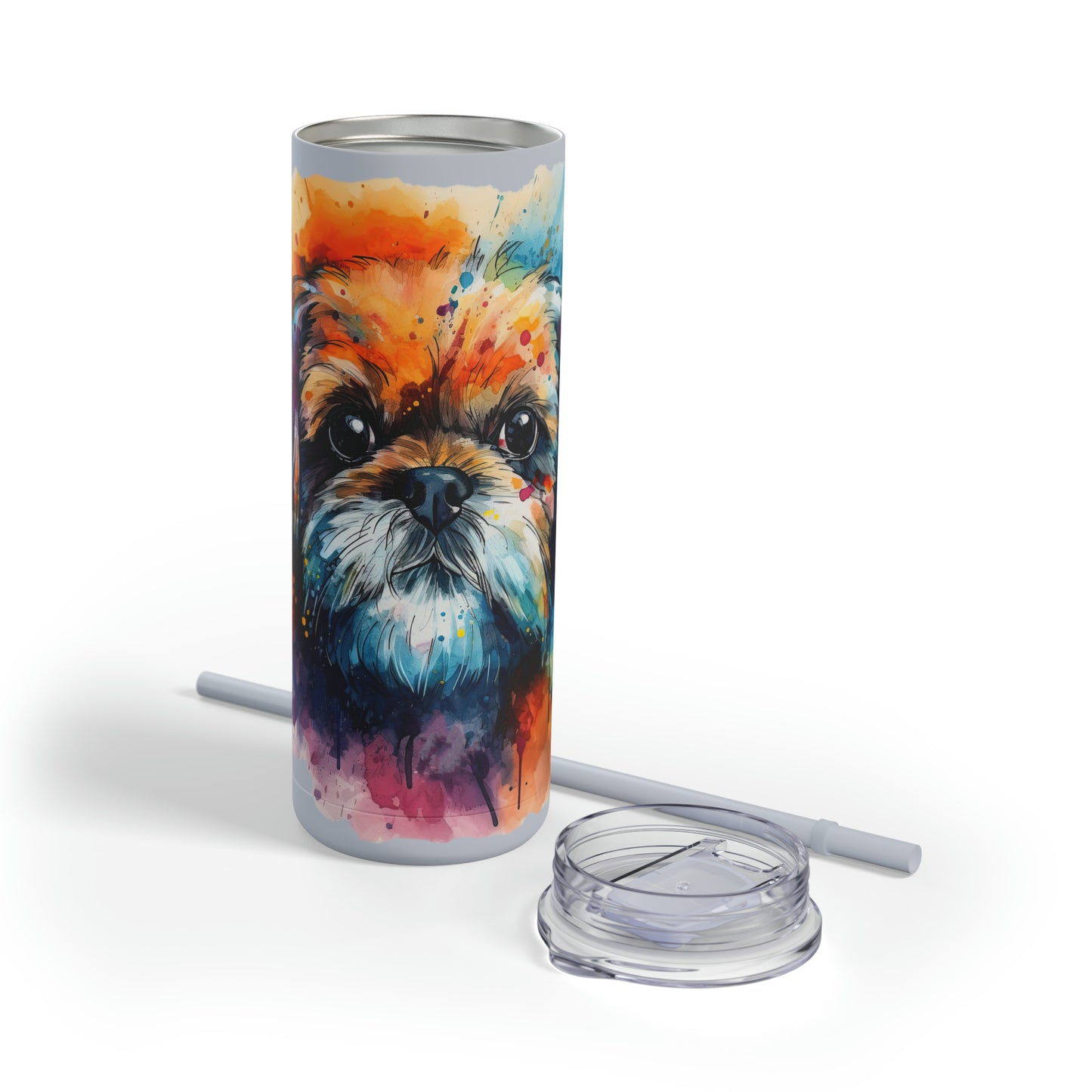 Shih Tzu 1 Maars Maker Skinny Matte Tumbler, 20oz