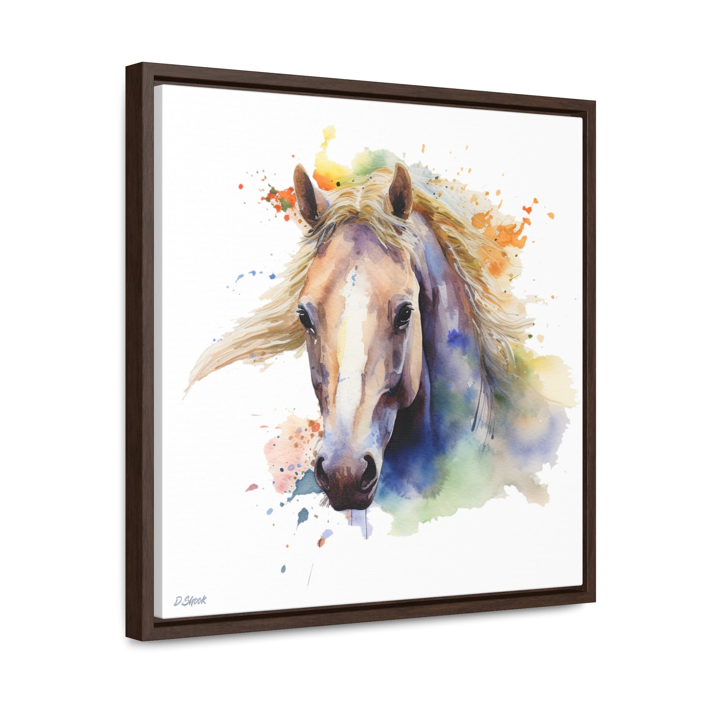Horse Rescue 19 Gallery Canvas Wraps, Square Frame