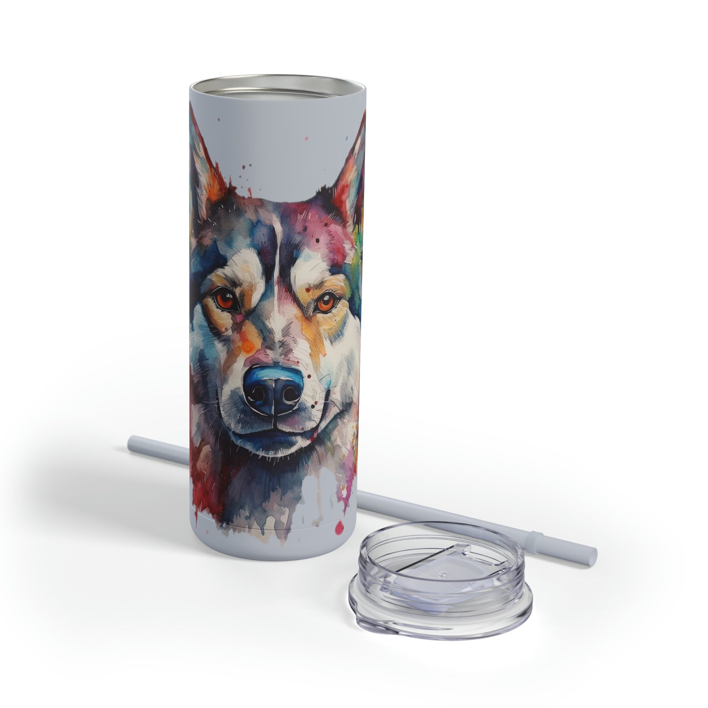 Siberian Husky 4 Maars Maker Skinny Matte Tumbler, 20oz