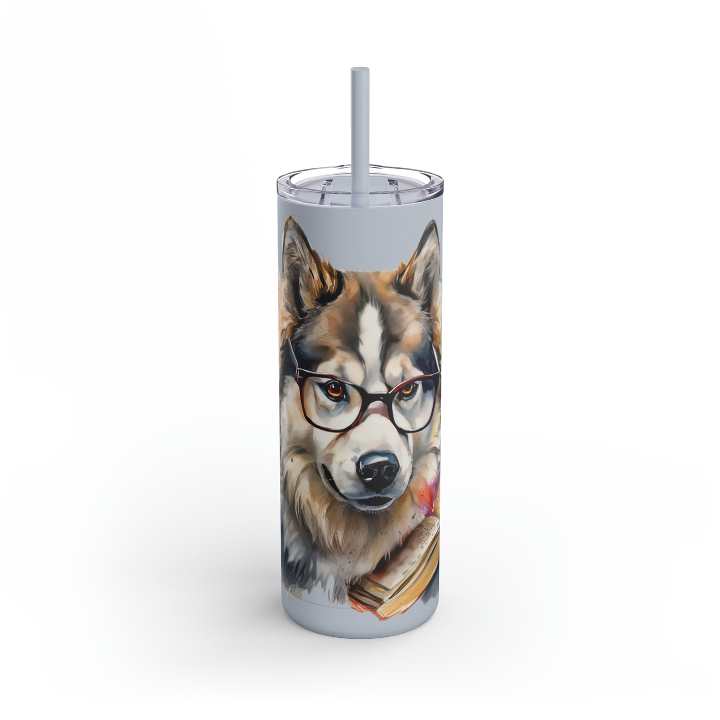 Alaskan Malamute 4 Maars Maker Skinny Matte Tumbler, 20oz