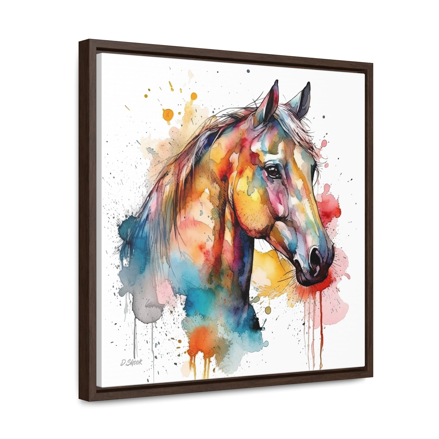 Horse Rescue 2 Gallery Canvas Wraps, Square Frame