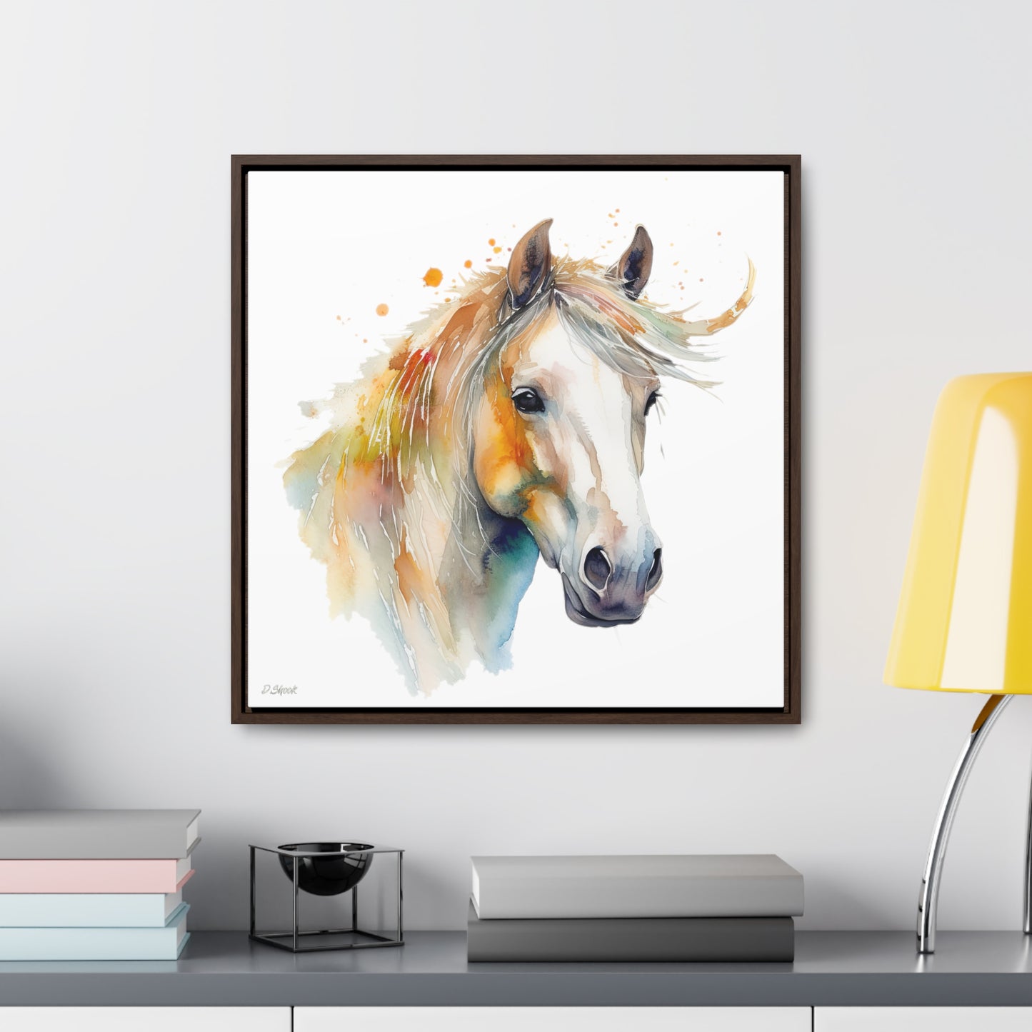 Horse Rescue 21 Gallery Canvas Wraps, Square Frame