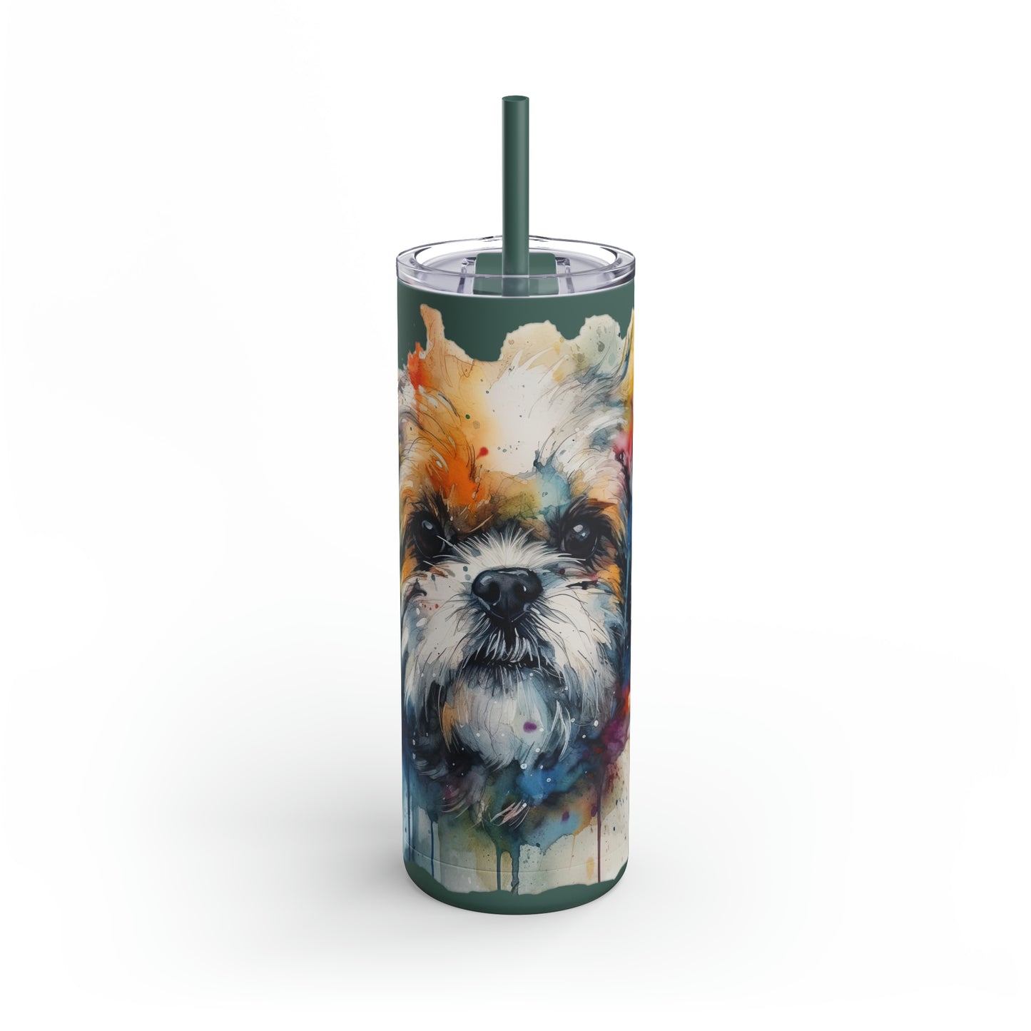 Shih Tzu 3 Maars Maker Skinny Matte Tumbler, 20oz