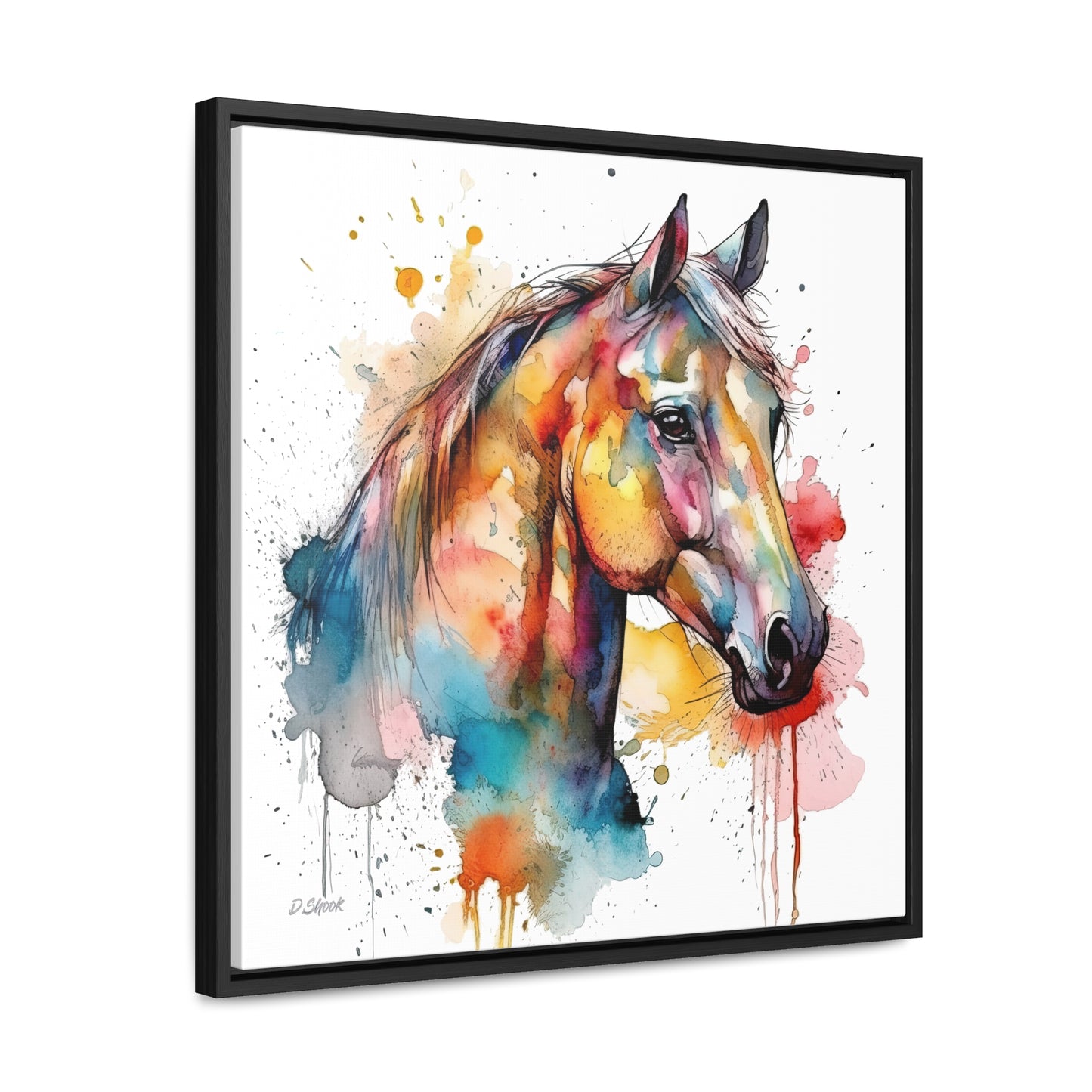Horse Rescue 2 Gallery Canvas Wraps, Square Frame