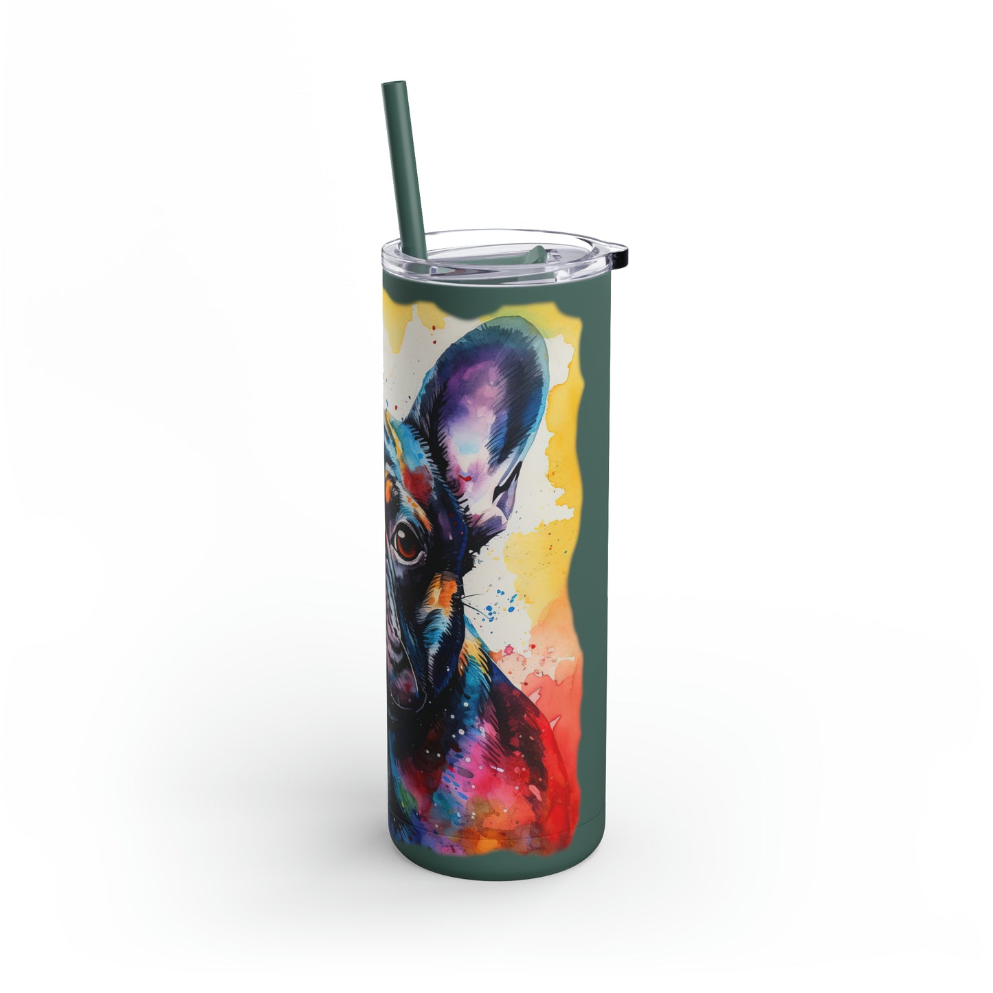 French Bulldog 2 Maars Maker Skinny Matte Tumbler, 20oz