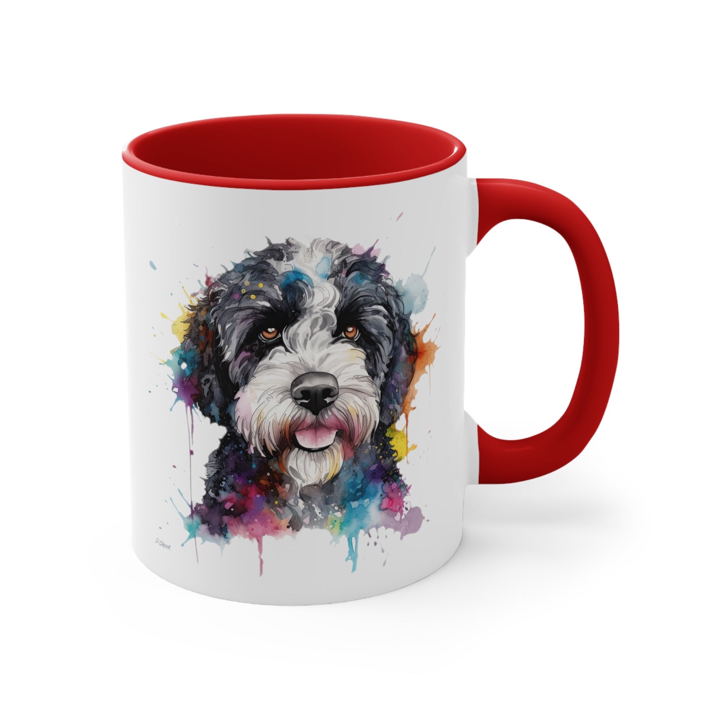 Portuguese Water Dog 1 Accent Mugs