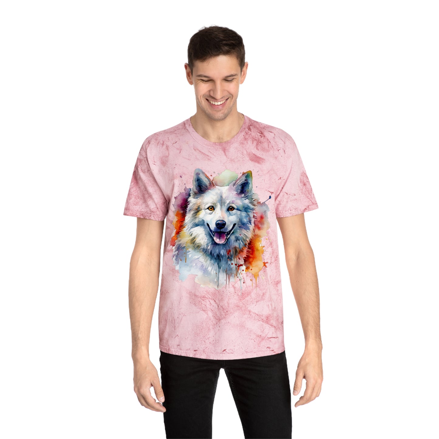 American Eskimo Dog 3 Unisex Color Blast T-Shirt