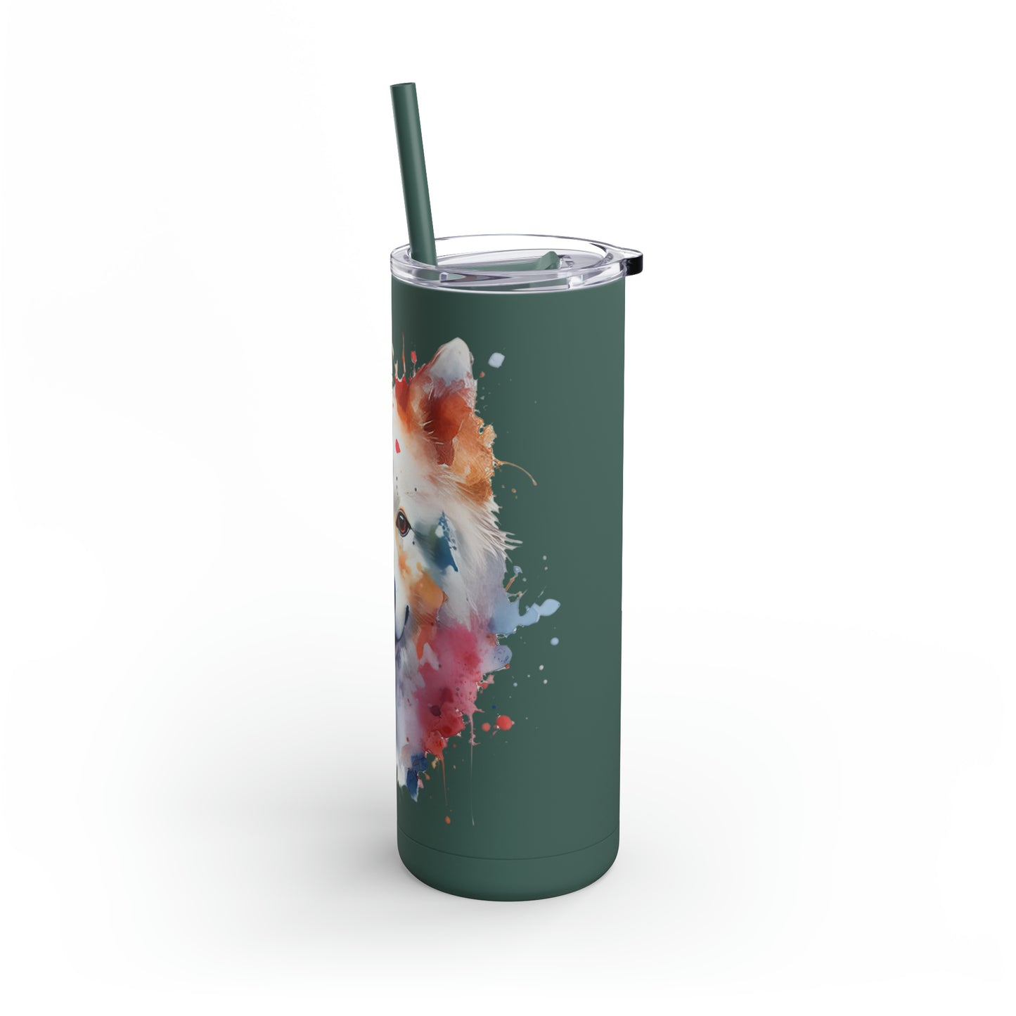American Eskimo Dog 1 Maars Maker Skinny Matte Tumbler, 20oz