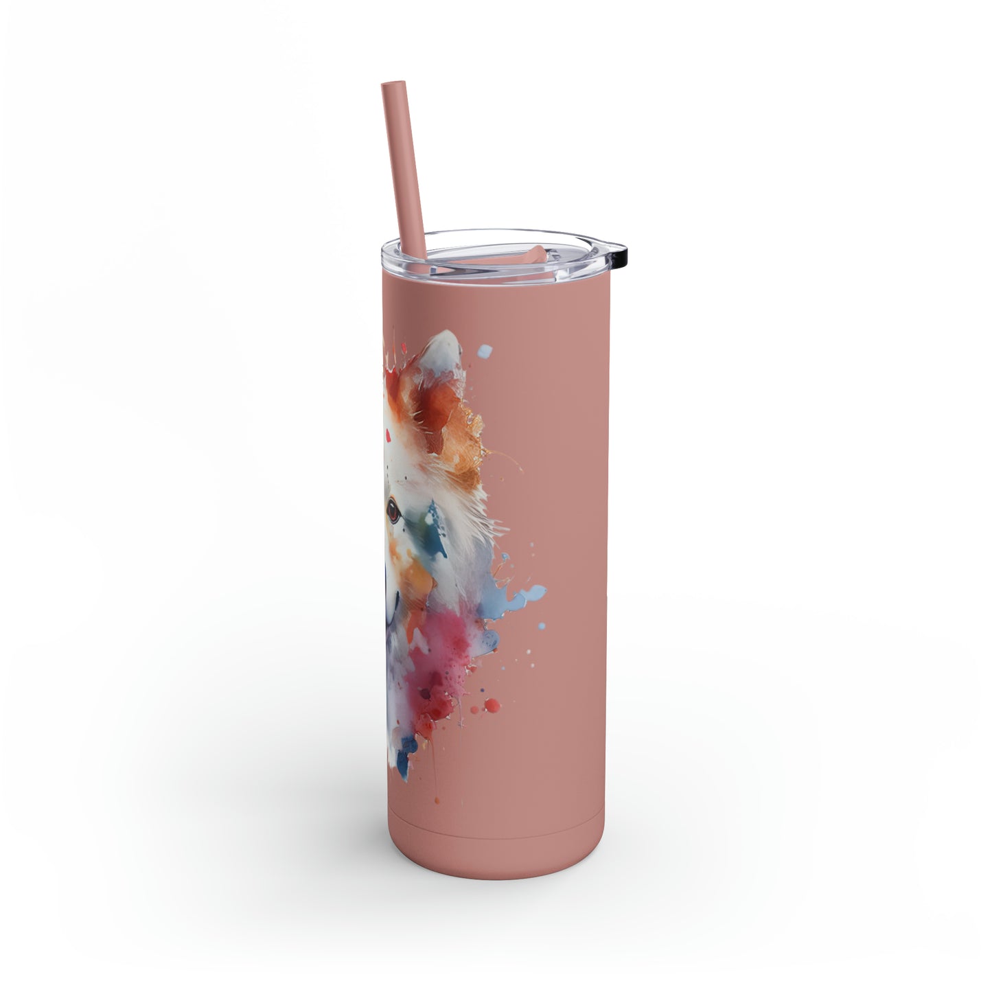 American Eskimo Dog 1 Maars Maker Skinny Matte Tumbler, 20oz