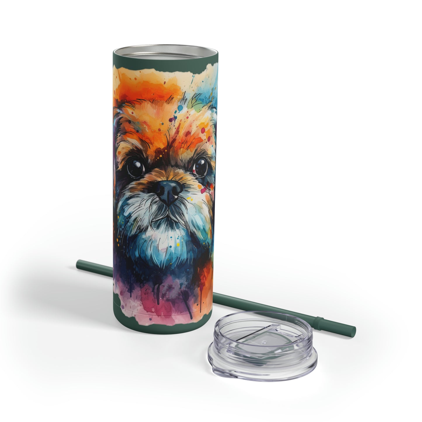 Shih Tzu 1 Maars Maker Skinny Matte Tumbler, 20oz