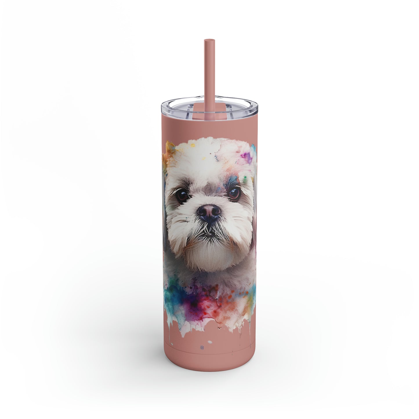Shih Tzu 6 Maars Maker Skinny Matte Tumbler, 20oz