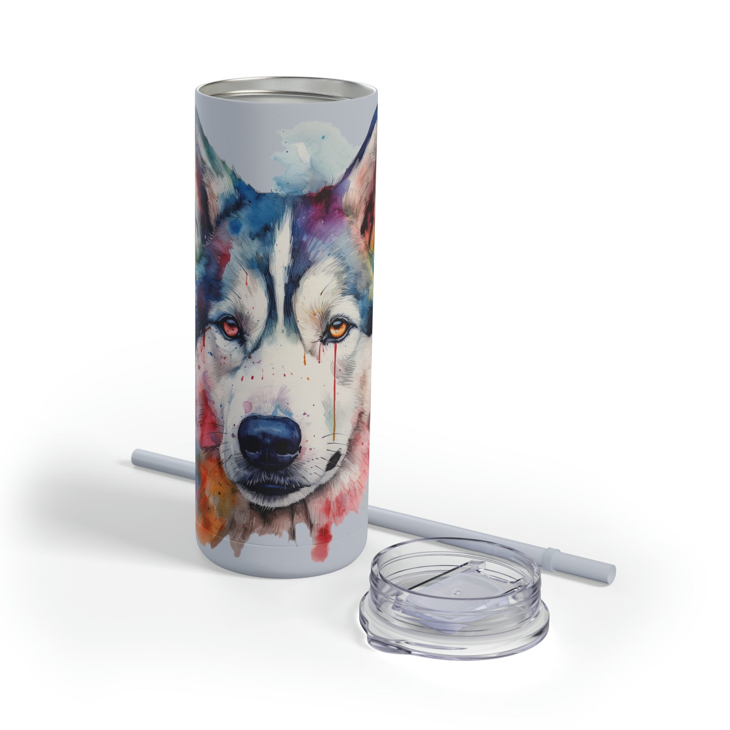 Siberian Husky 2 Maars Maker Skinny Matte Tumbler, 20oz