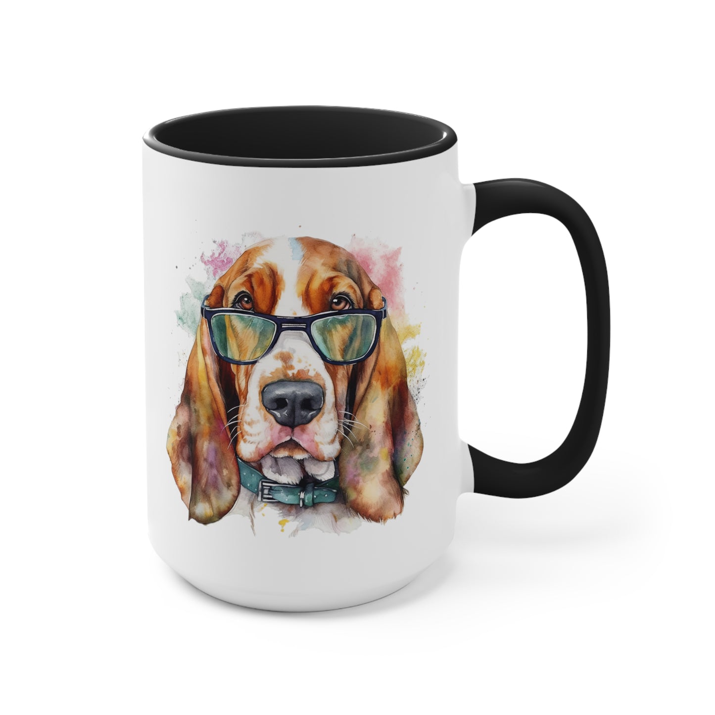 Basset Hound 6 Accent Mugs