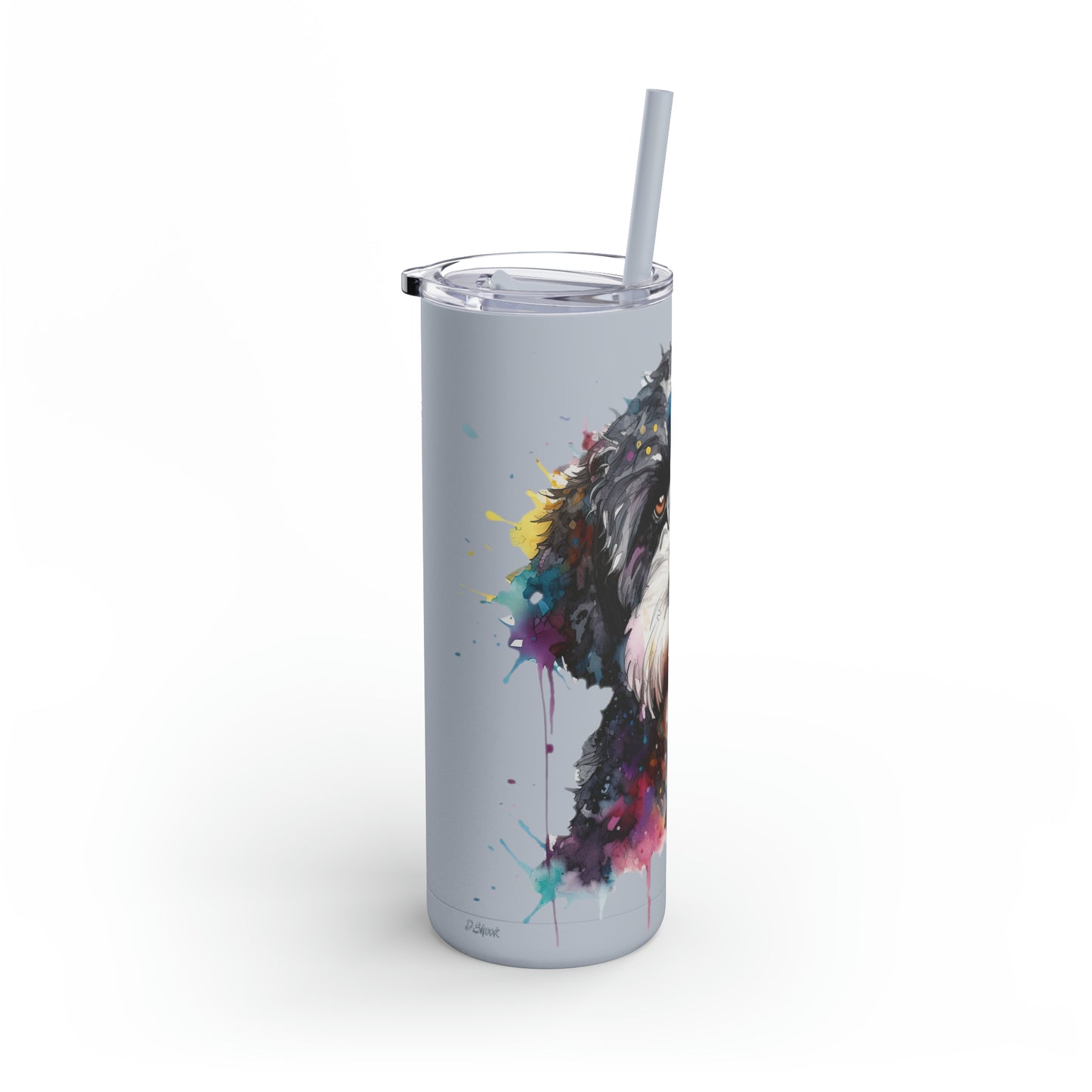 Portuguese Water Dog 1 Maars Maker Skinny Matte Tumbler, 20oz