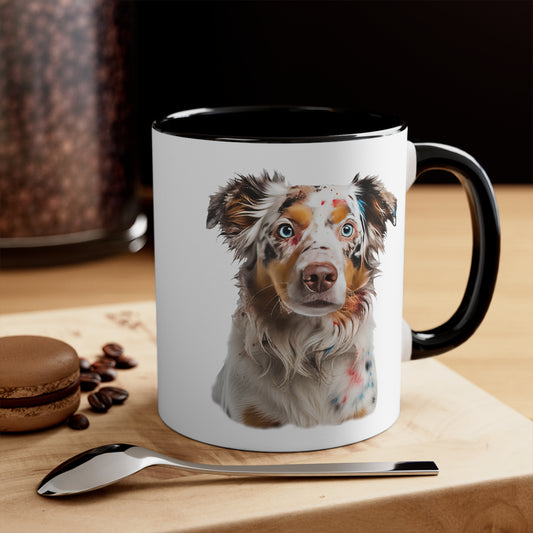 Australian Shepherd 1 Accent Mugs
