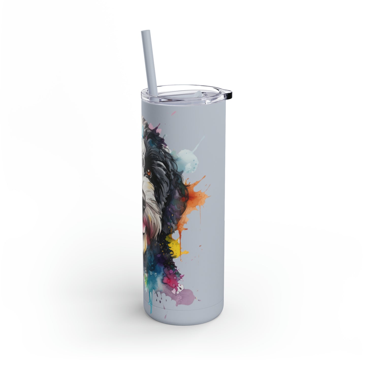 Portuguese Water Dog 1 Maars Maker Skinny Matte Tumbler, 20oz