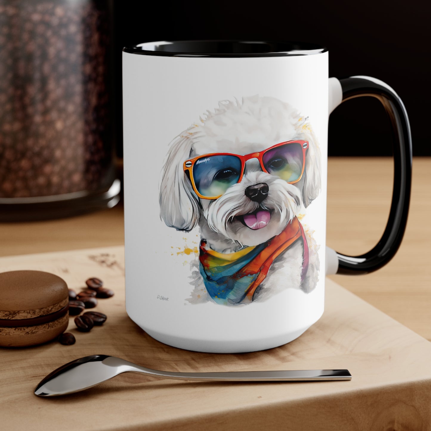 Bichon Frise 5 Accent Mugs