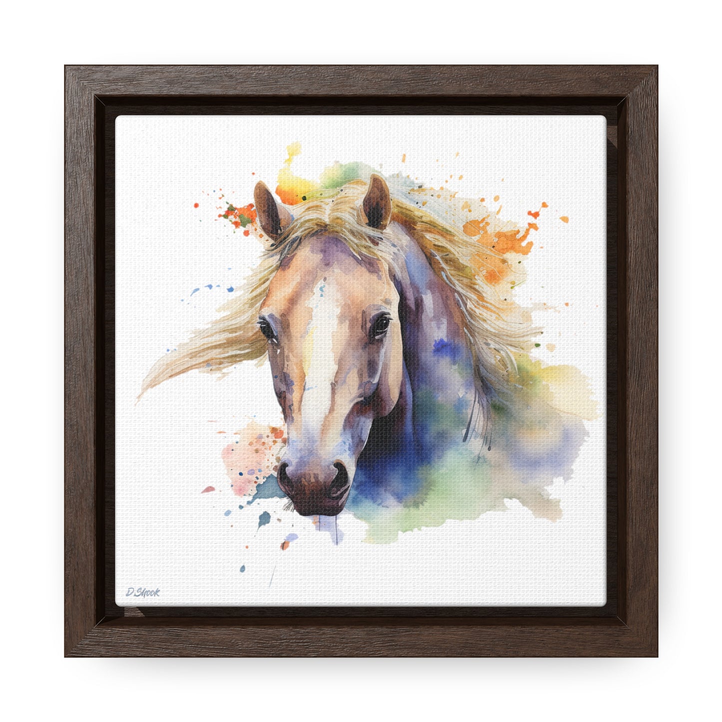 Horse Rescue 19 Gallery Canvas Wraps, Square Frame
