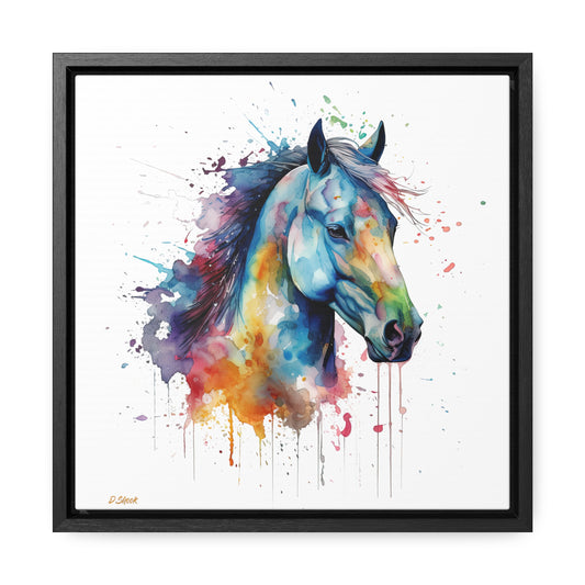 Horse Rescue 13 Gallery Canvas Wraps, Square Frame