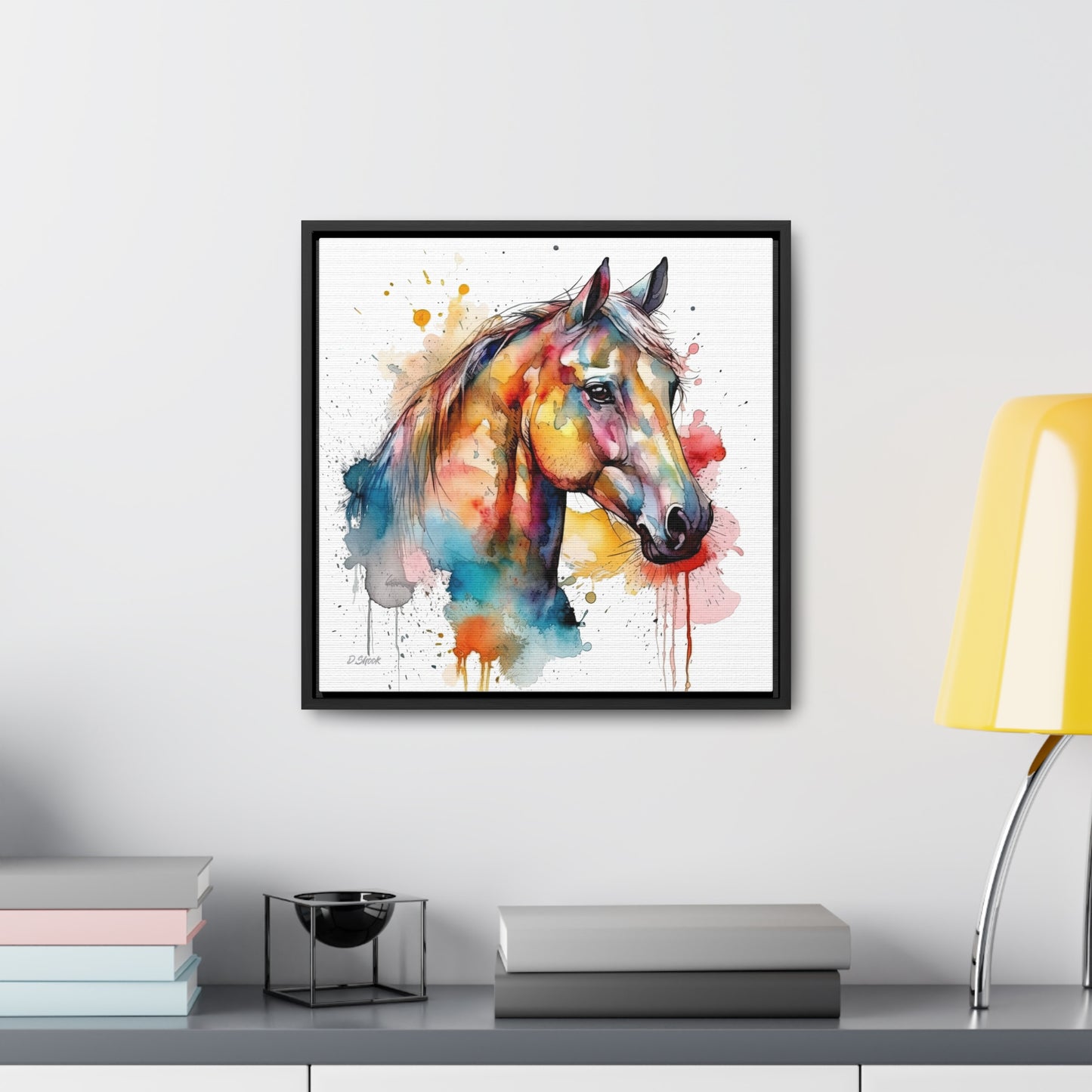 Horse Rescue 2 Gallery Canvas Wraps, Square Frame