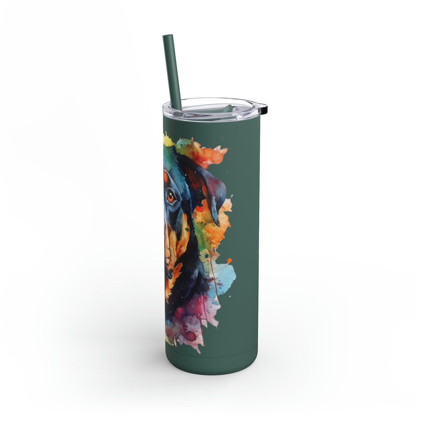 Rottweiler 1 Maars Maker Skinny Matte Tumbler, 20oz