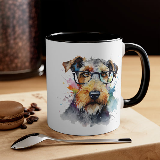 Airedale Terrier 7 Accent Mugs