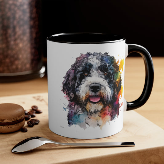 Portuguese Water Dog 2 Accent Mugs