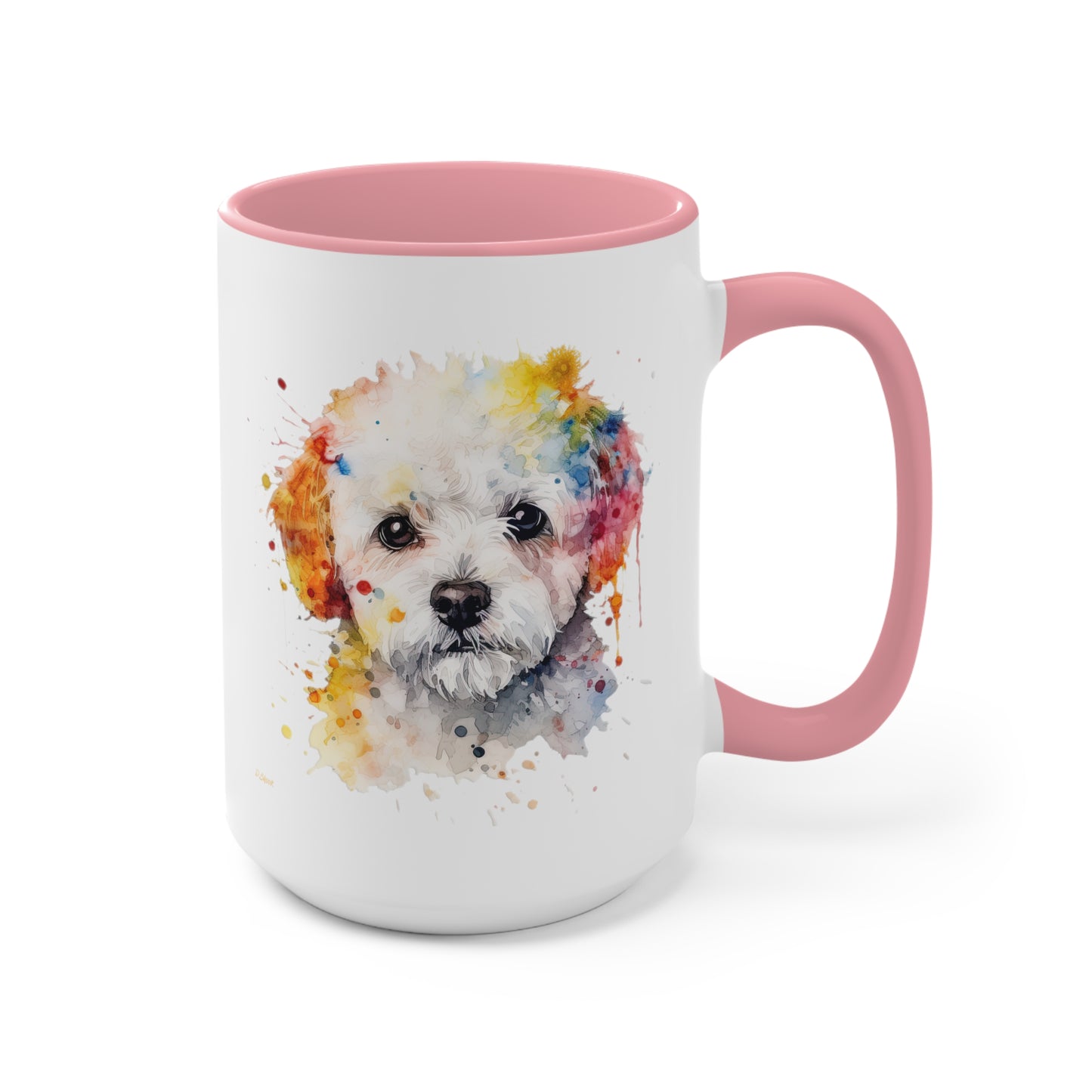 Bichon Frise 2 Accent Mugs