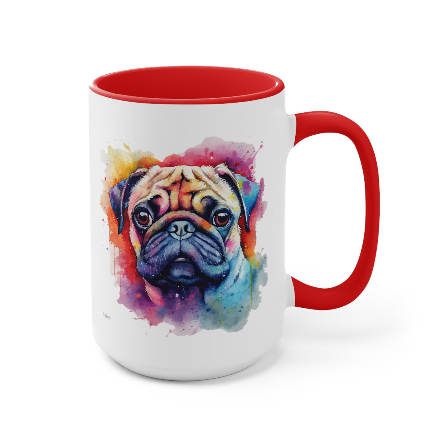 Pug 1 Accent Mugs