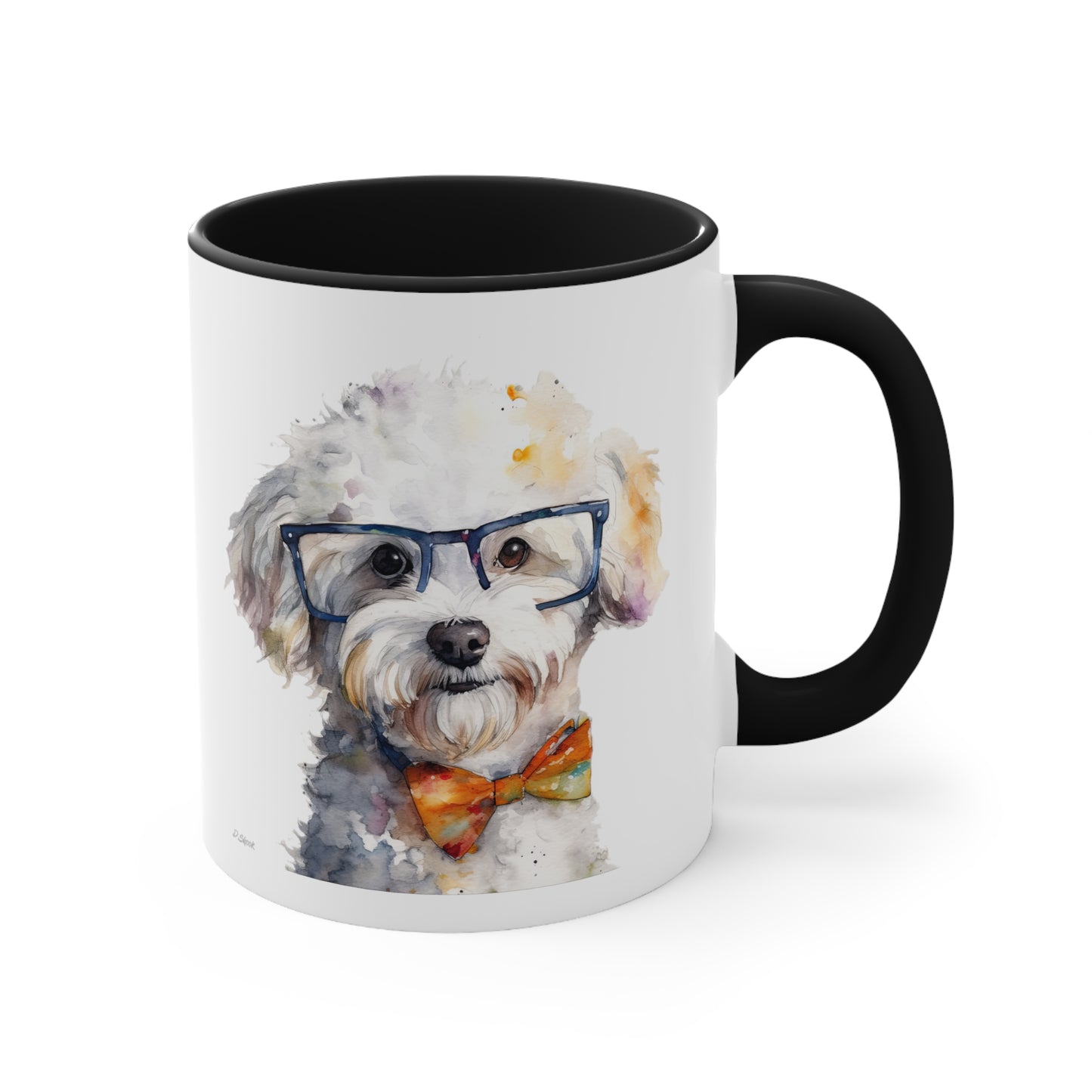 Bichon Frise 4 Accent Mugs