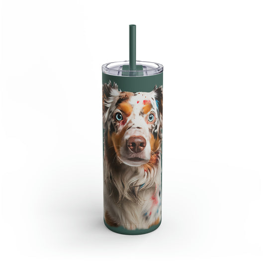 Australian Shepherd 1 Maars Maker Skinny Matte Tumbler, 20oz