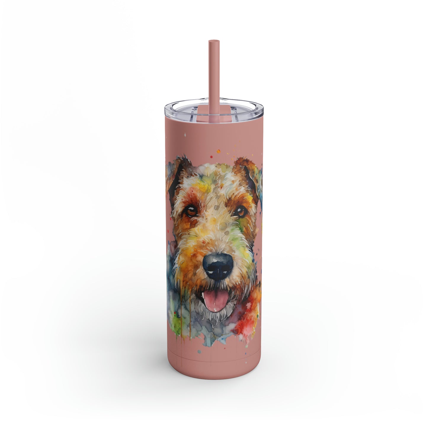 Airedale Terrier 1 Maars Maker Skinny Matte Tumbler, 20oz