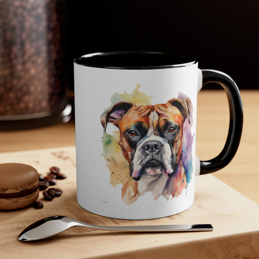 Boxer 2 Accent Mugs