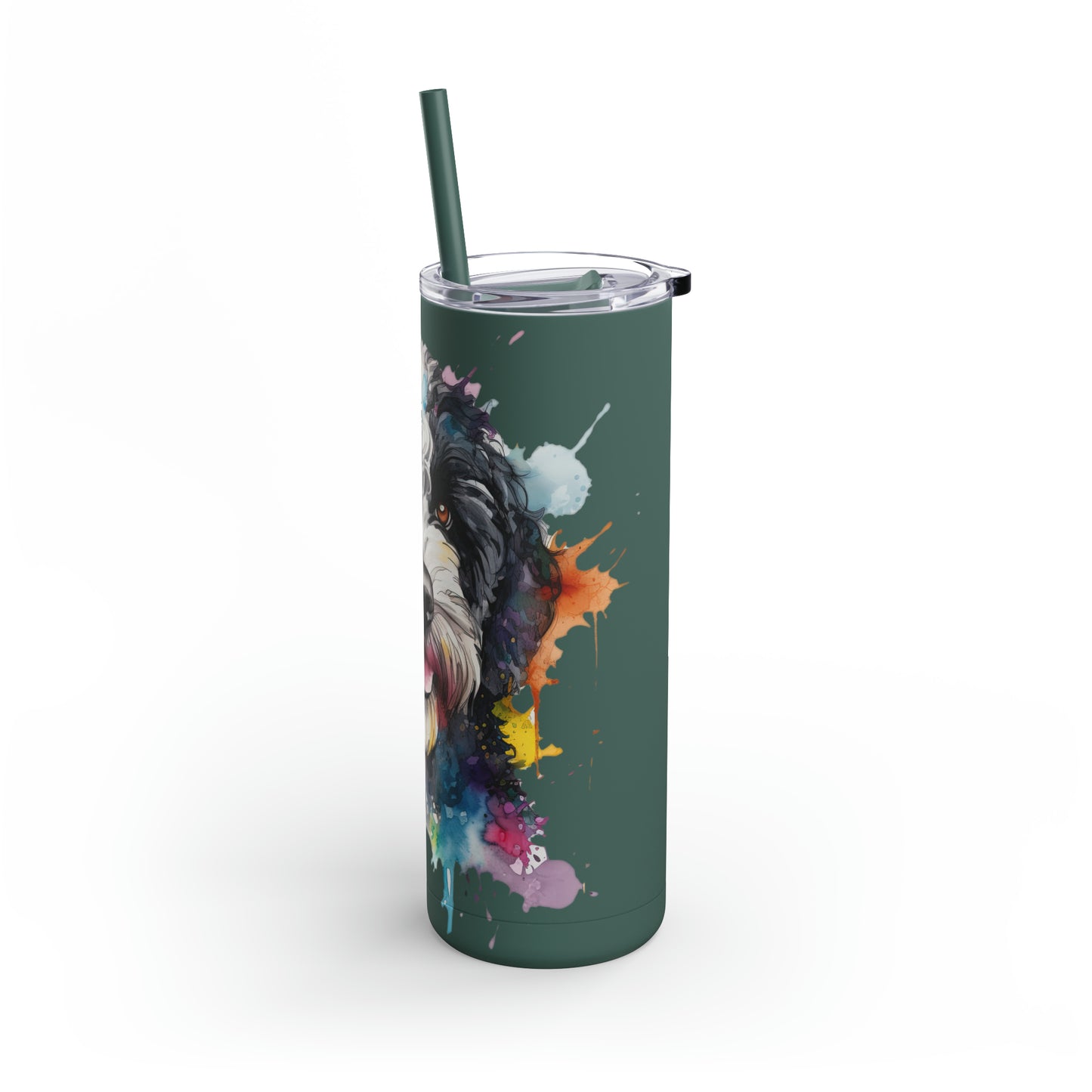 Portuguese Water Dog 1 Maars Maker Skinny Matte Tumbler, 20oz