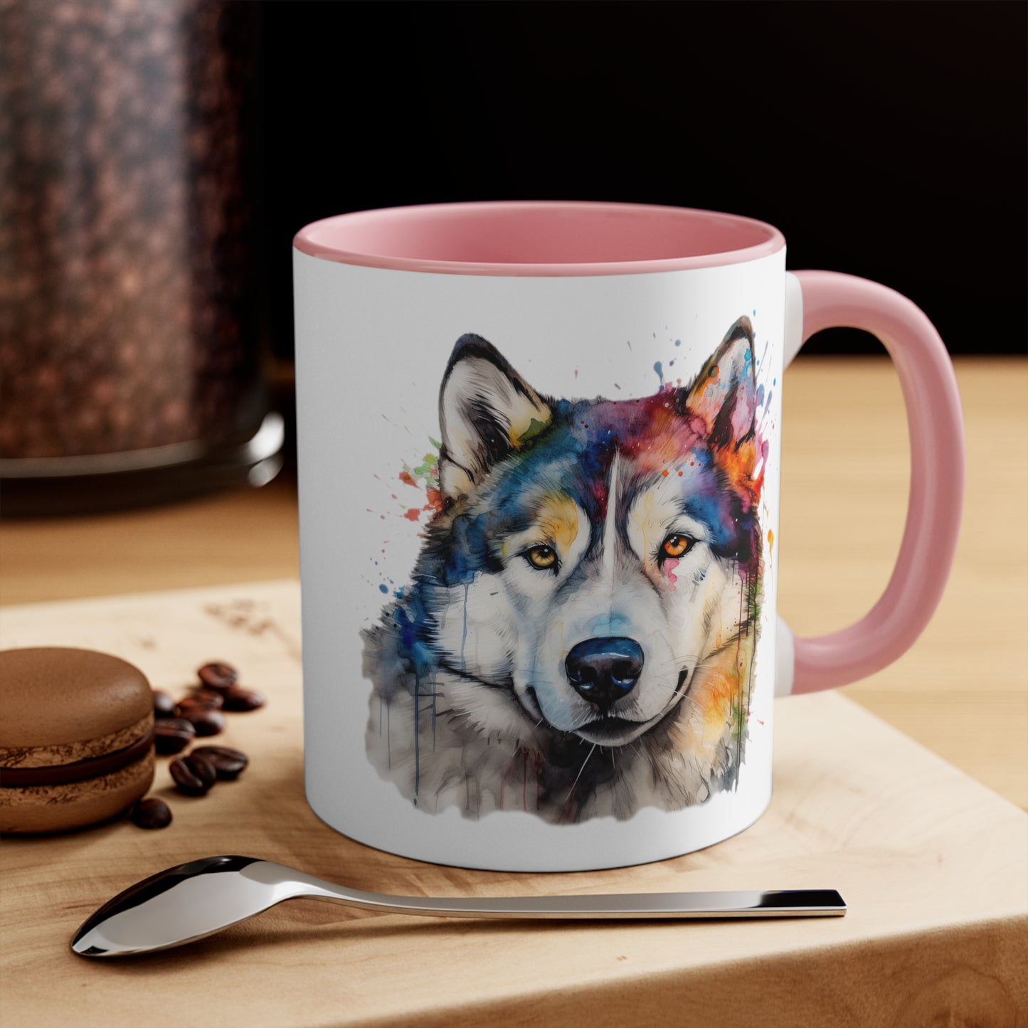 Alaskan Malamute 3 Accent Mugs
