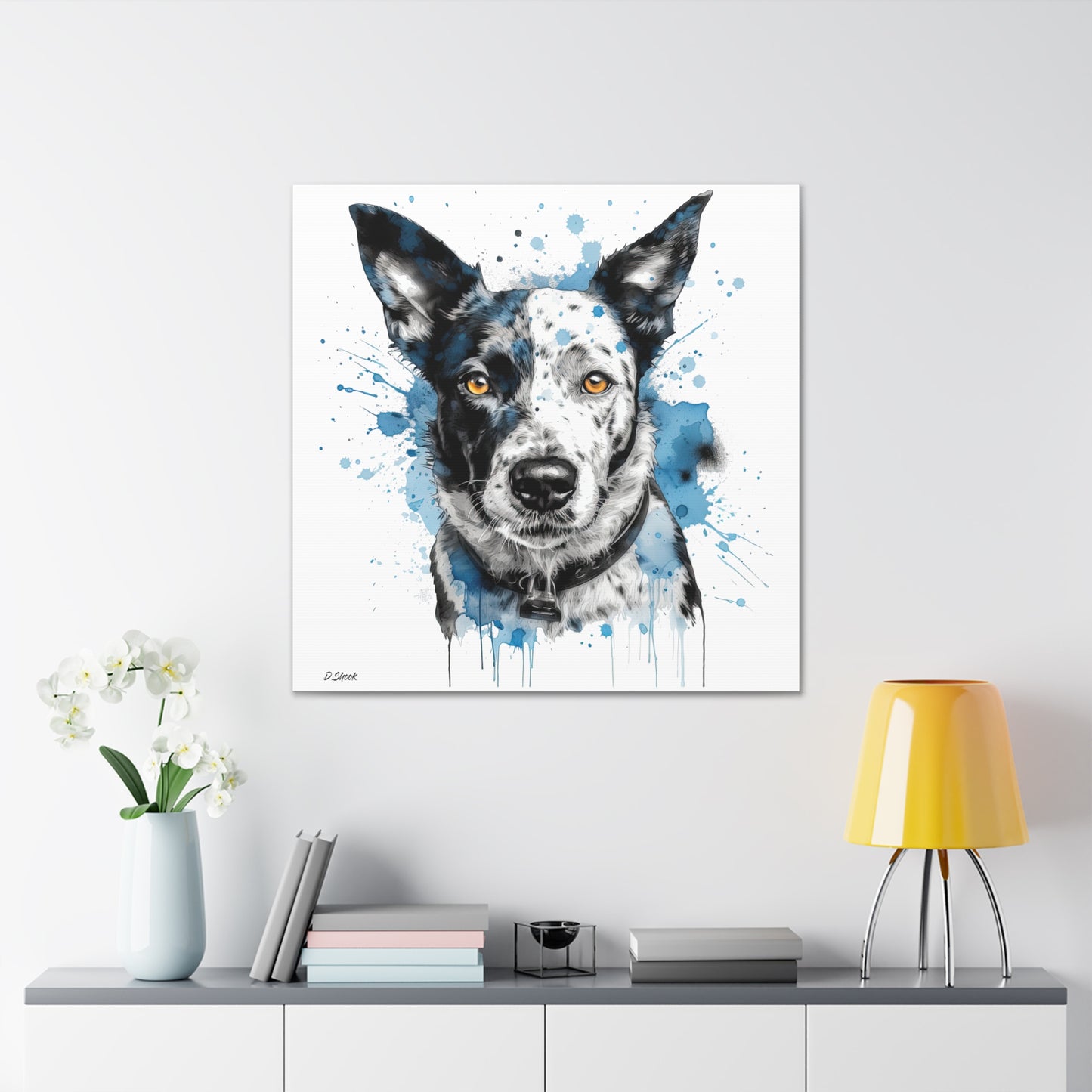 Blue Heeler 3 Canvas Gallery Wraps