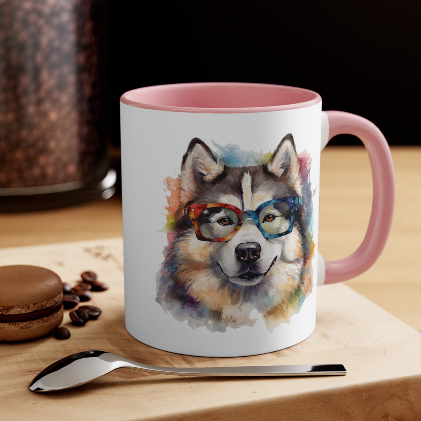 Alaskan Malamute 5 Accent Mugs