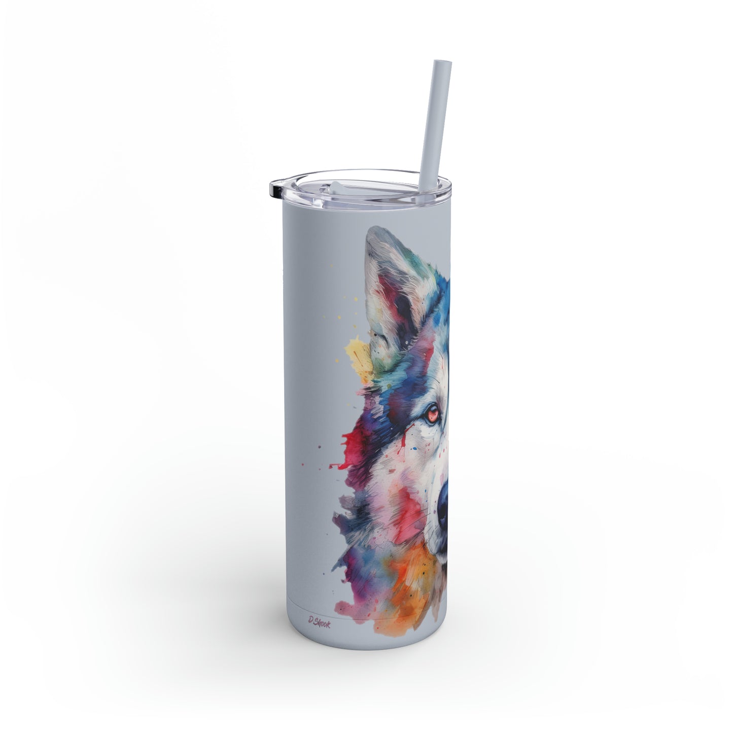 Siberian Husky 2 Maars Maker Skinny Matte Tumbler, 20oz