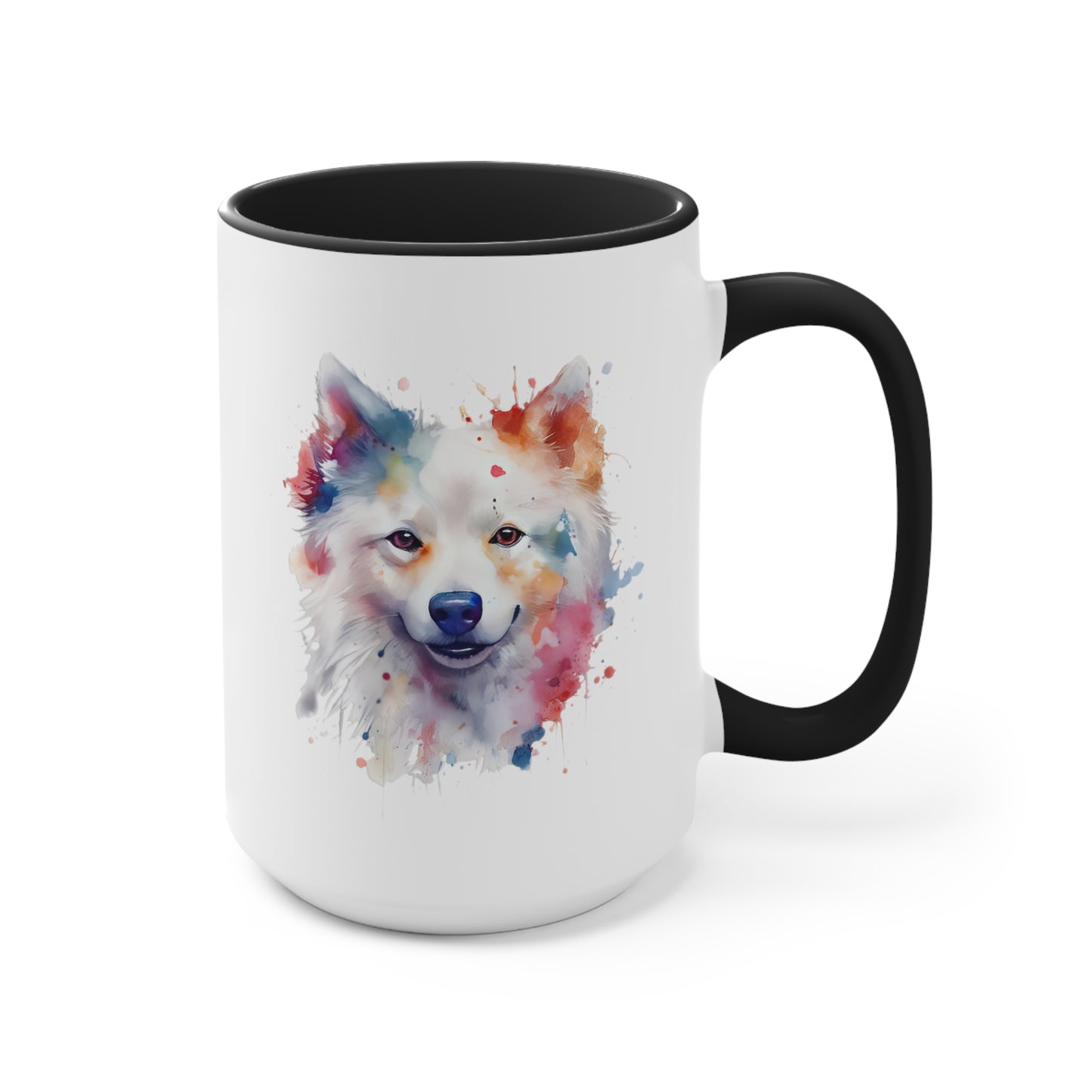 American Eskimo Dog 1 Accent Mugs