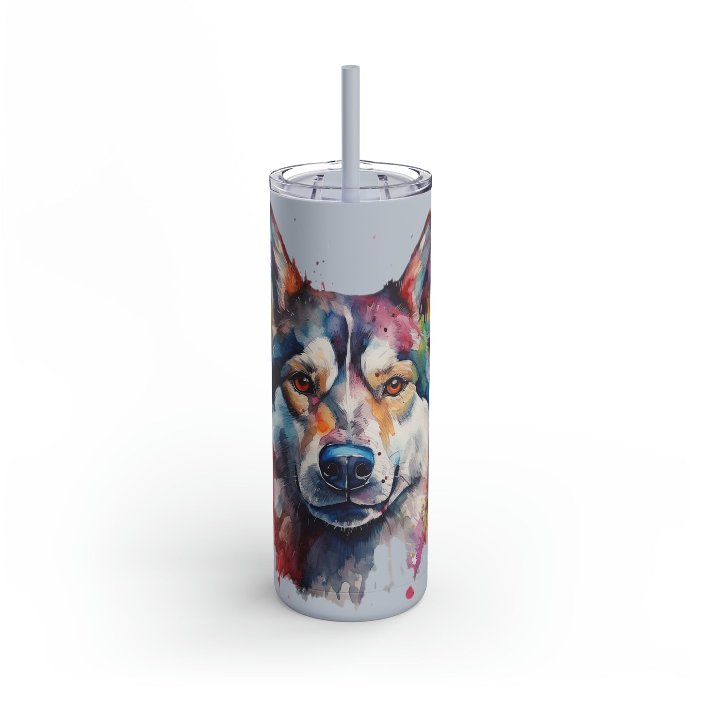 Siberian Husky 4 Maars Maker Skinny Matte Tumbler, 20oz
