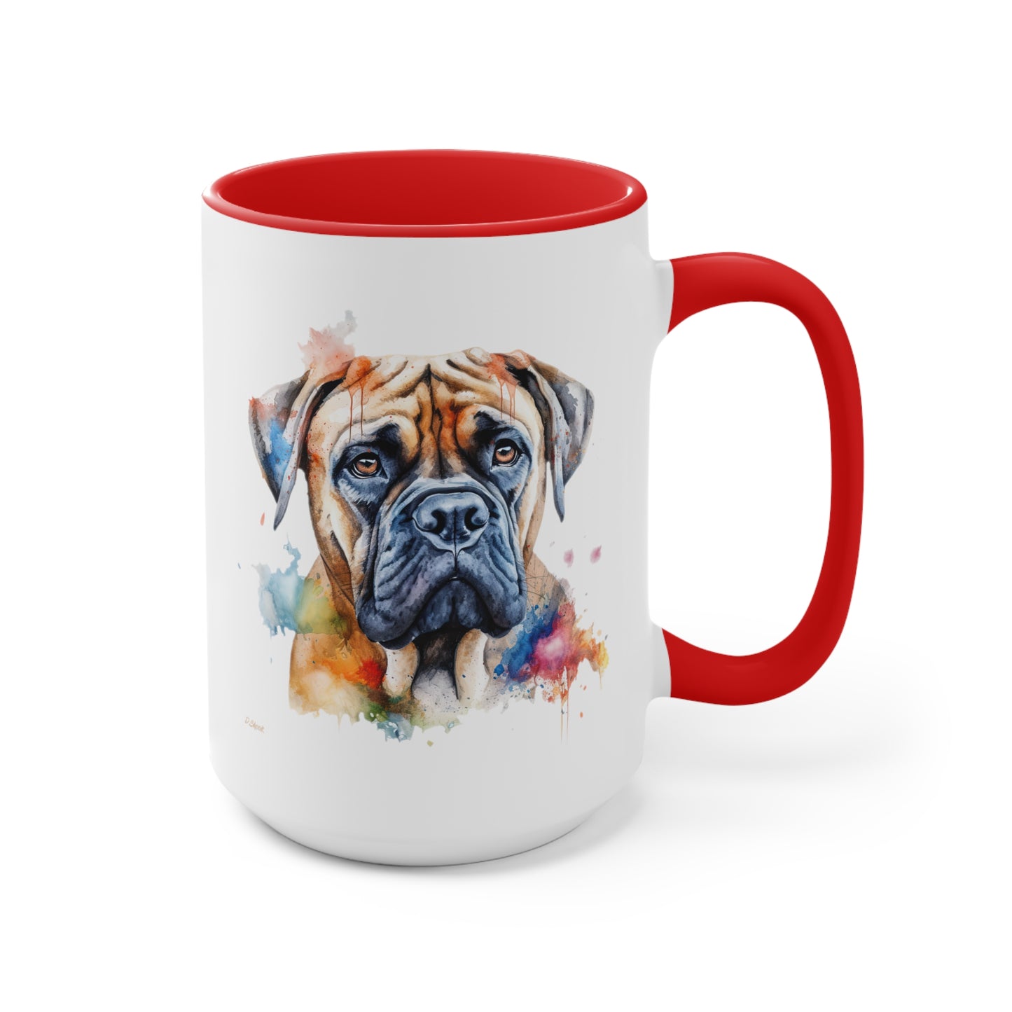 Bullmastiff 2 Accent Mugs