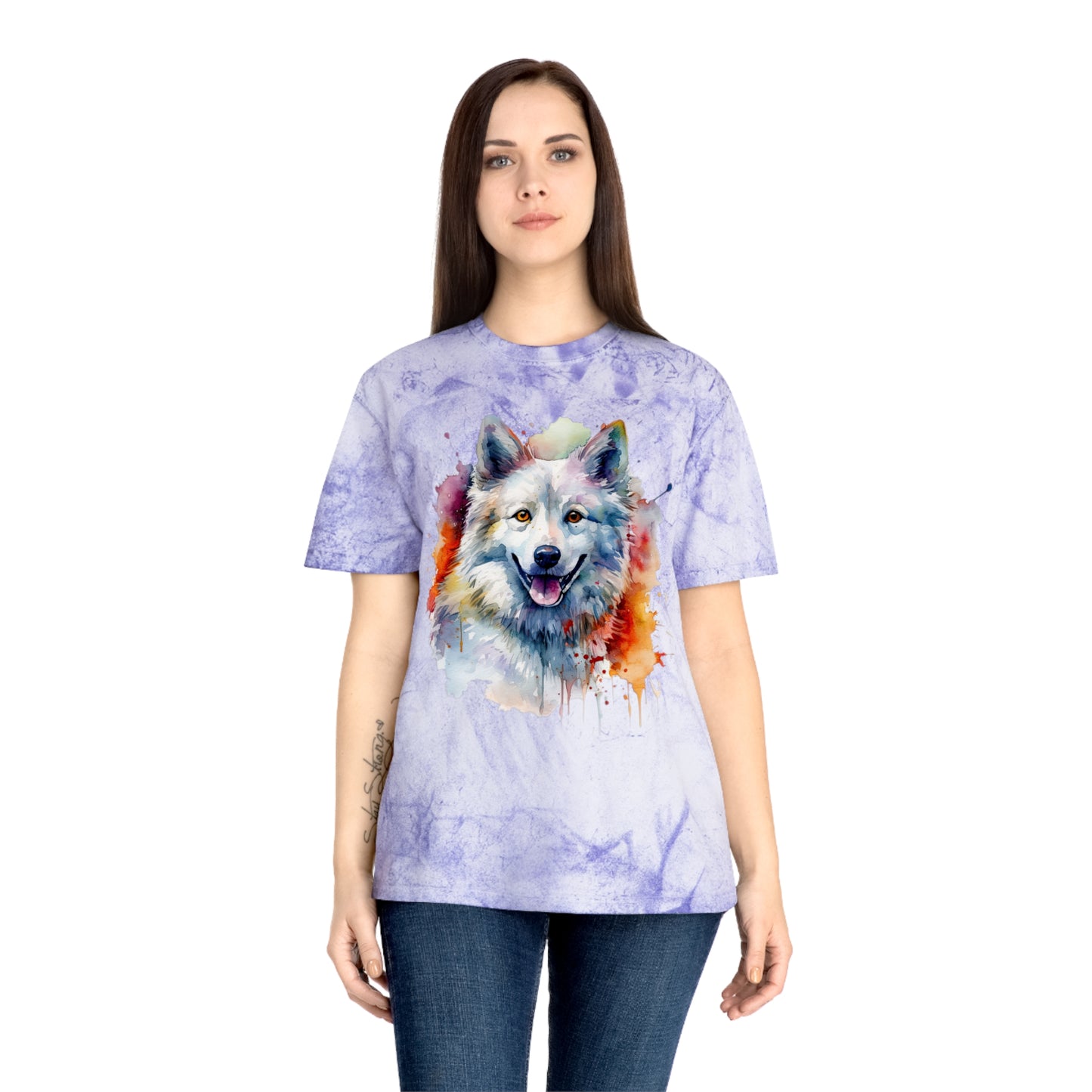 American Eskimo Dog 3 Unisex Color Blast T-Shirt