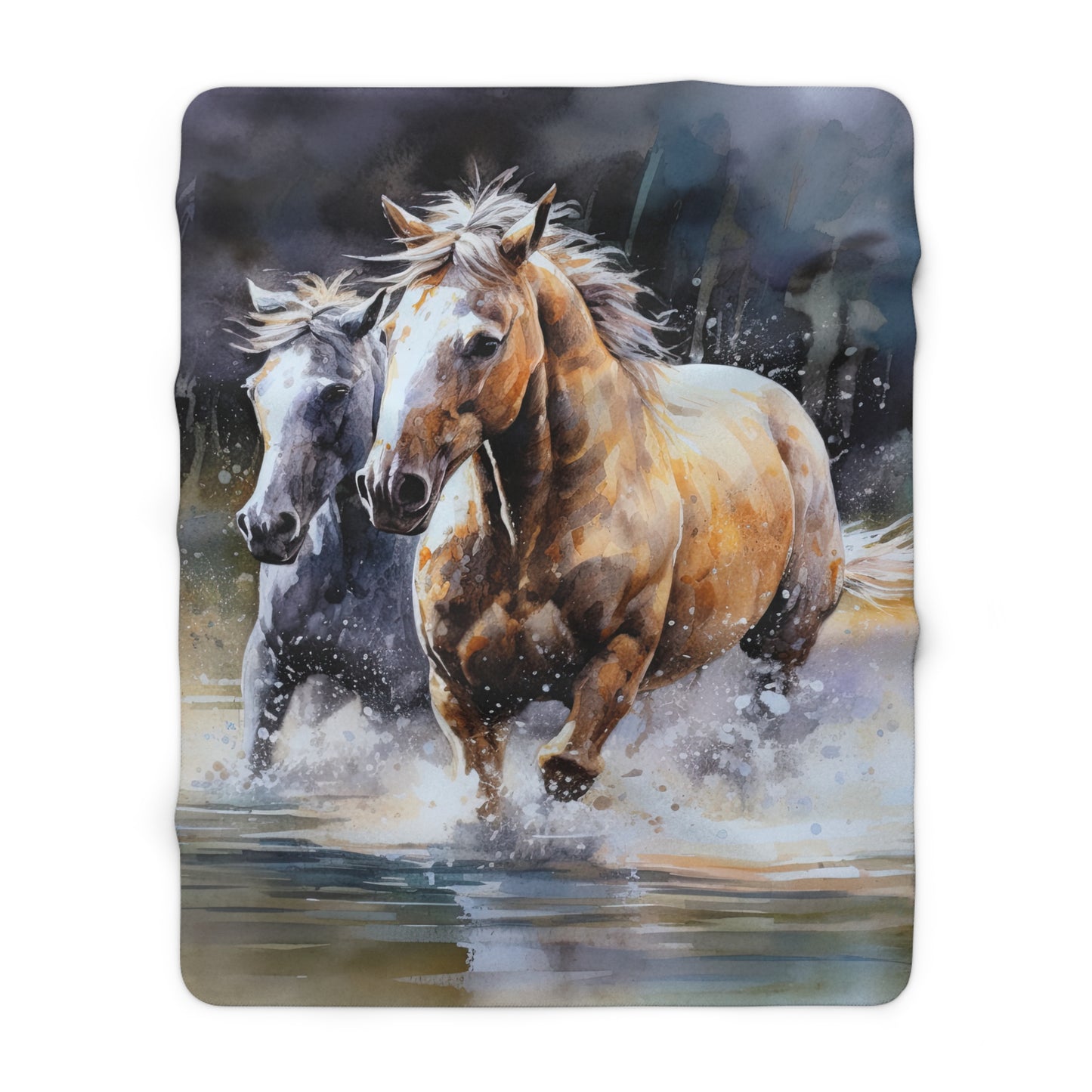 Horse Rescue 18 Sherpa Fleece Blanket