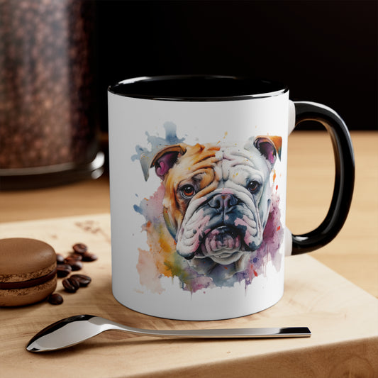 Bulldog 1 Accent Mugs