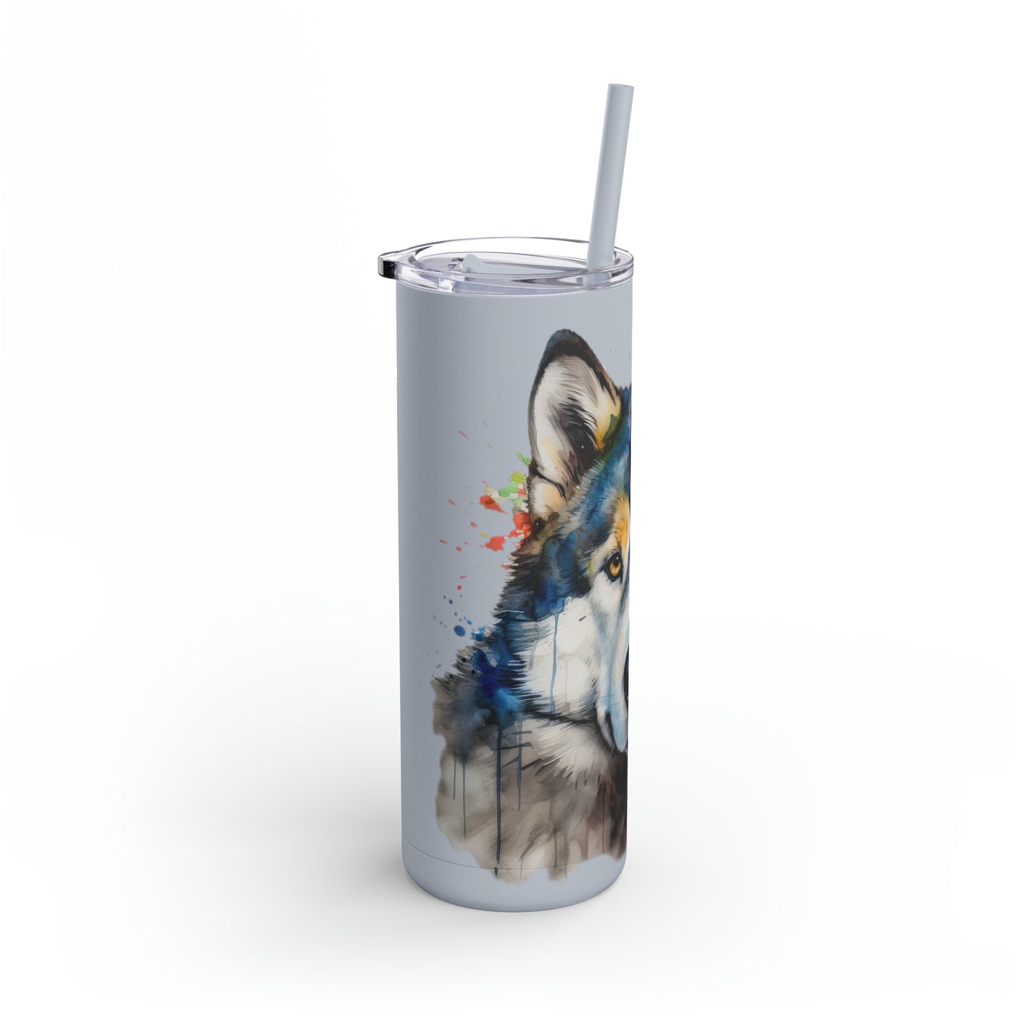 Alaskan Malamute 3 Maars Maker Skinny Matte Tumbler, 20oz