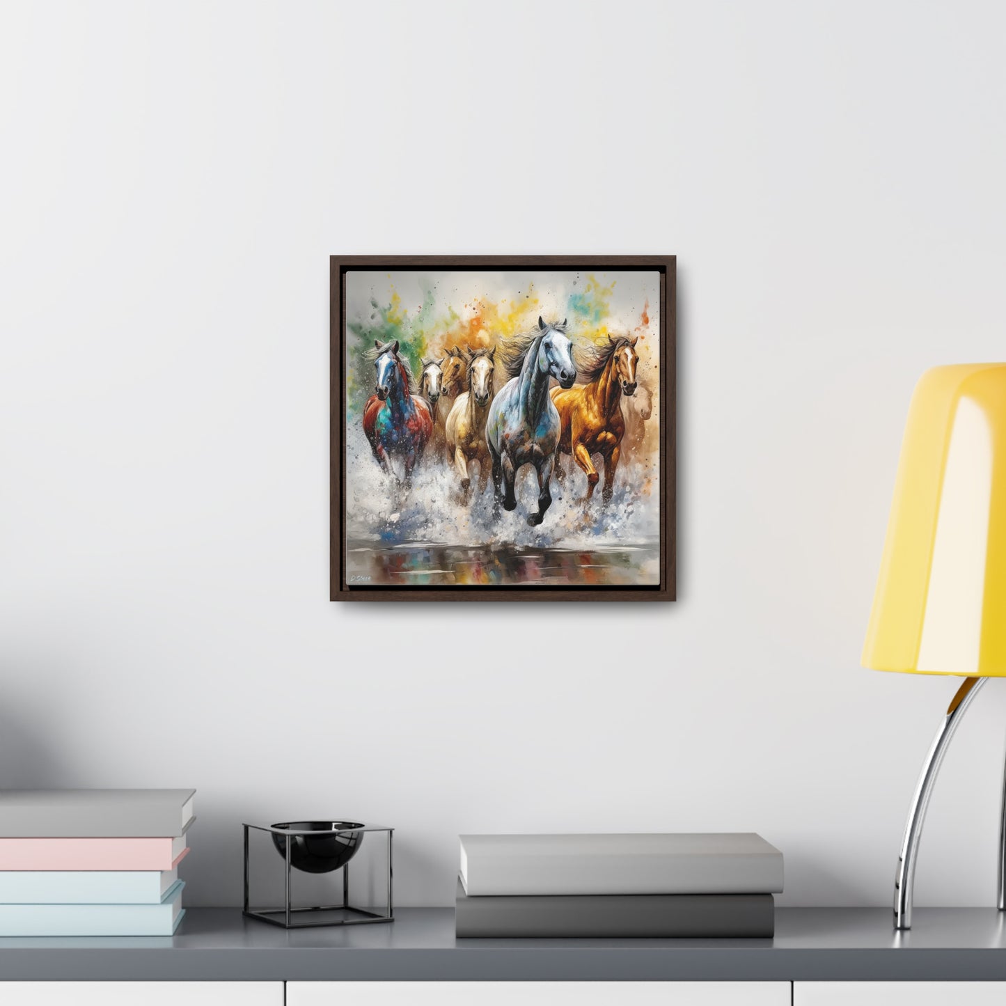Horse Rescue 16 Gallery Canvas Wraps, Square Frame