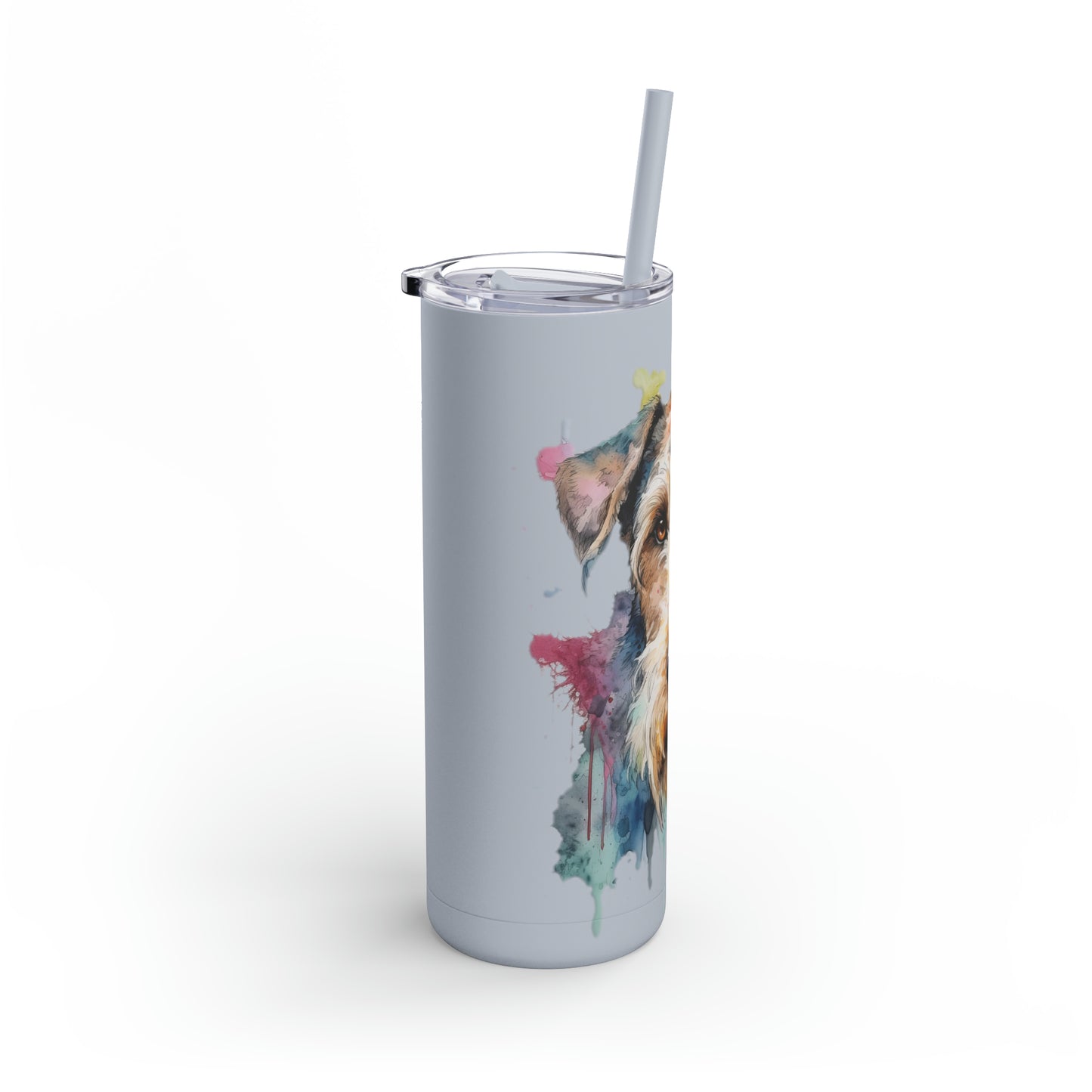 Airedale Terrier 2 Maars Maker Skinny Matte Tumbler, 20oz