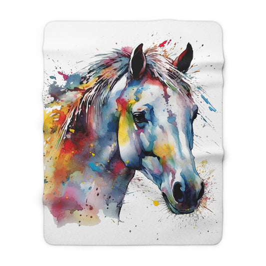 Horse Rescue 14 Sherpa Fleece Blanket