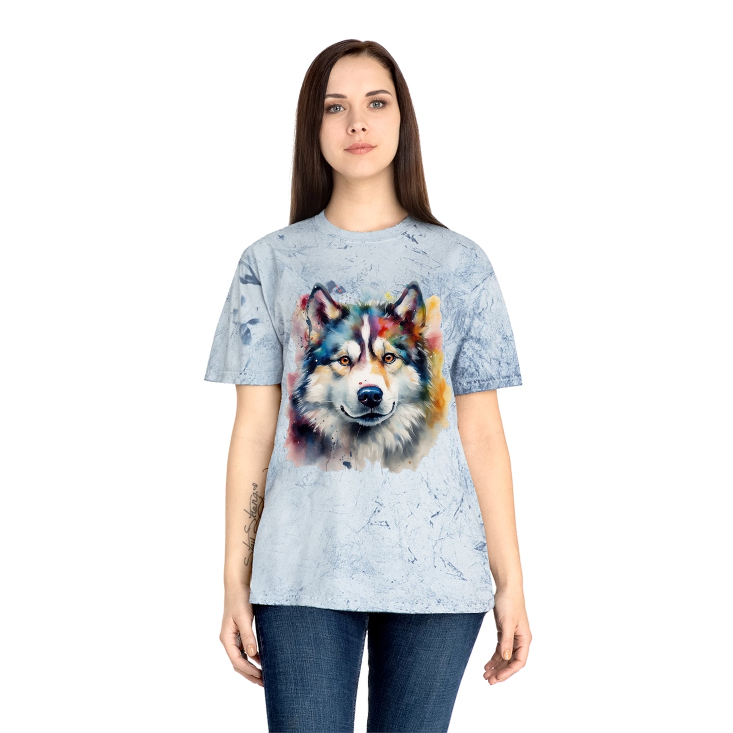 Alaskan Malamute 2 Unisex Color Blast T-Shirt
